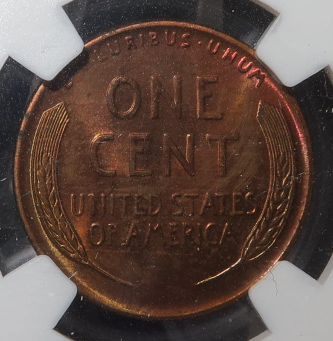 1947 Lincoln Wheat Cent. NGC Graded MS64 RB. Store #GCT064