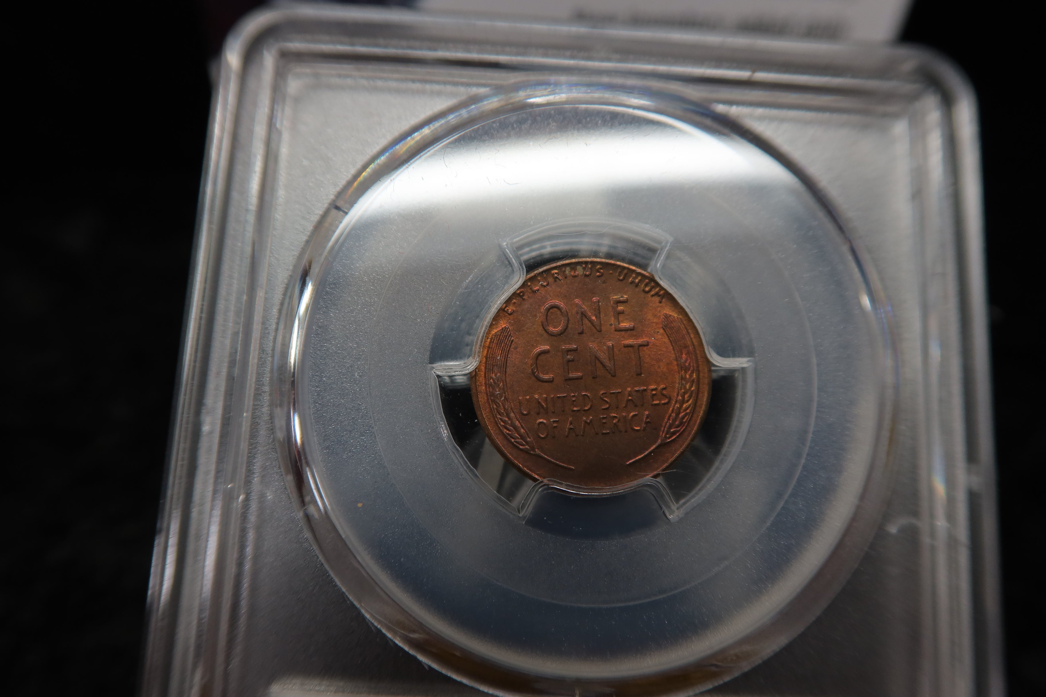 1955 Lincoln Wheat Cent. PCGS Graded MS65 RB. Store # 08529