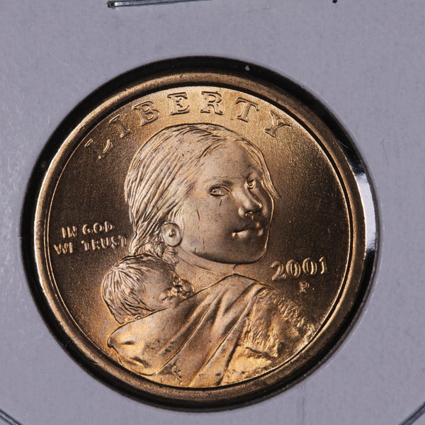 2001-P Sacagawea Dollar. Modern Dollar. Gem UN-Circulated