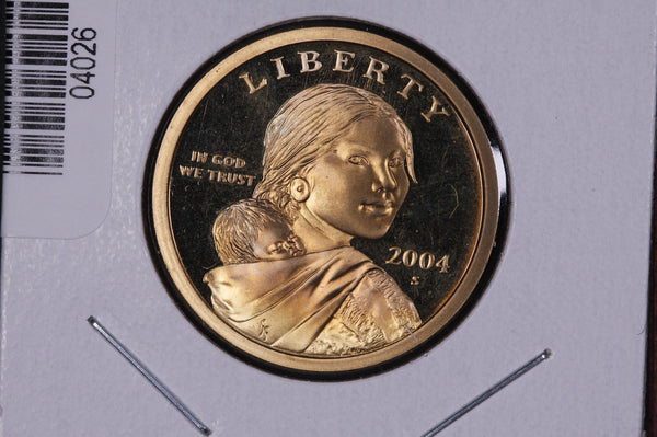 2004-S Sacagawea Dollar. Modern Dollar. Gem UN-Circulated. Store #04026