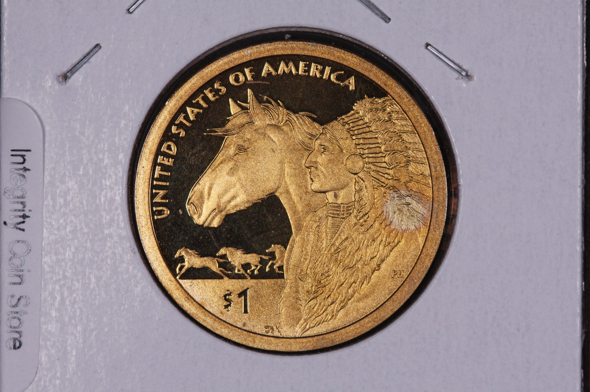 2012-S Native American Dollar. Modern Dollar. Gem UN-Circulated. Store #04050