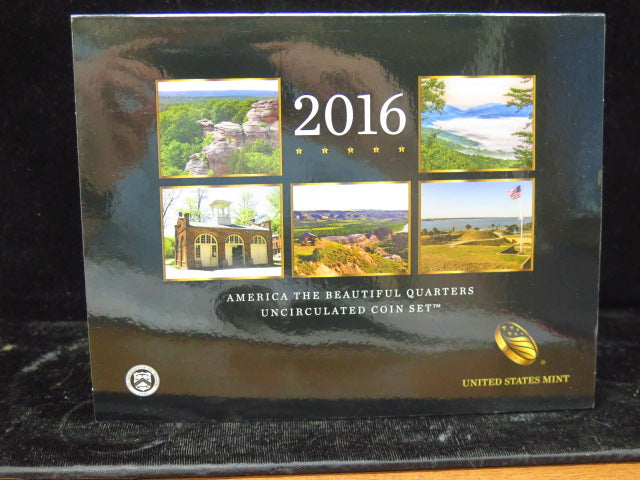 2016-P/D America the Beautiful Quarters UNC Set. Store