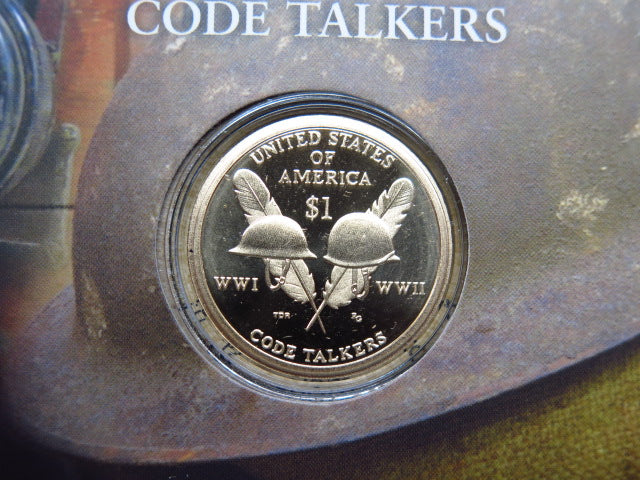 2016 Codetalkers American $1 Coin and Currency Set. Store # 12364