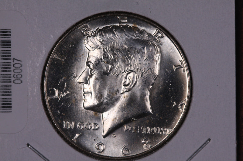 1968-D Kennedy Half Dollar. Modern Half. Gem UN-Circulated. Store
