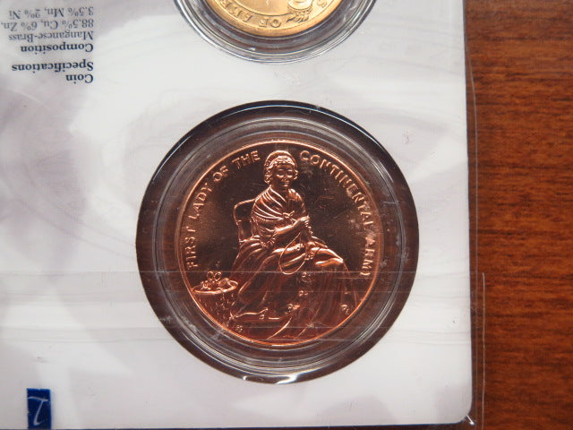 Presidential $1 Coin and First Spouse Medal Set. George Washington. Store # 12370