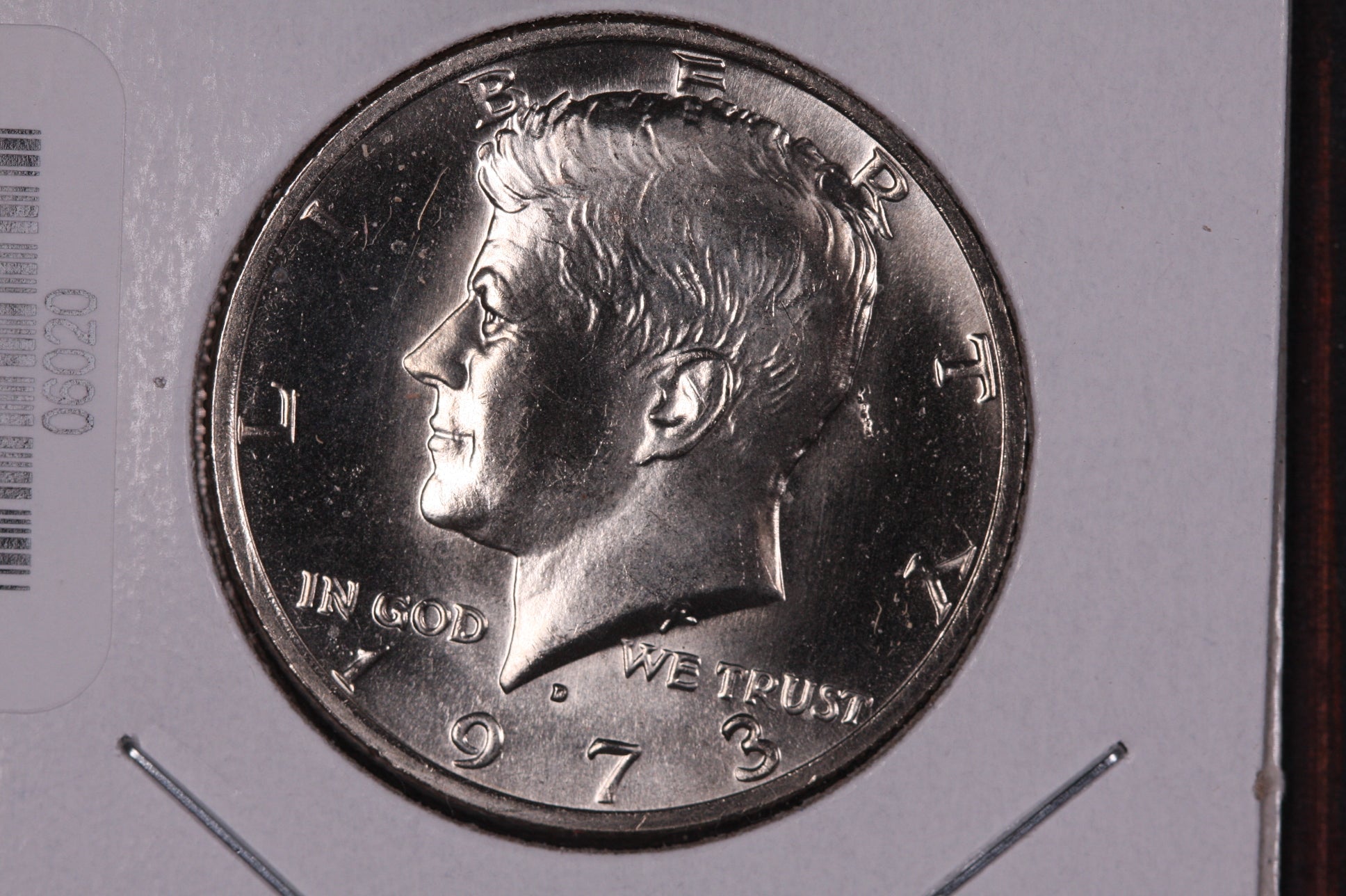 1973-D Kennedy Half Dollar. Modern Half. Gem UN-Circulated. Store #06020