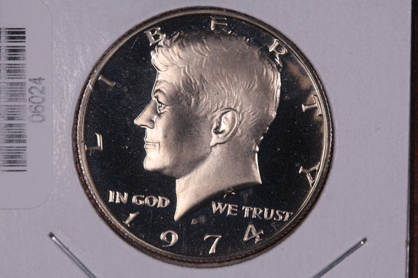 1974-S Kennedy Half Dollar. Modern Half. Gem UN-Circulated. Store #06024