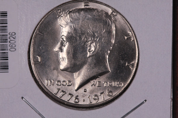 1976-D Kennedy Half Dollar. Modern Half. Gem UN-Circulated. Store #06026