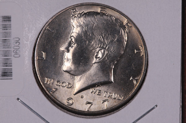 1977-D Kennedy Half Dollar. Modern Half. Gem UN-Circulated. Store #06030