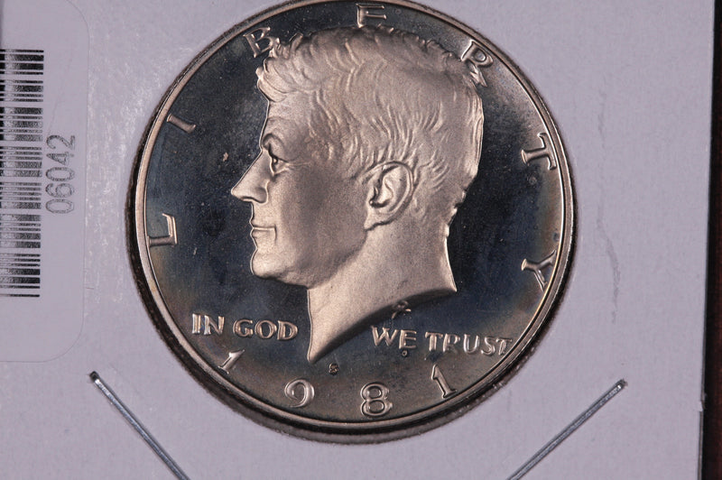 1981-S Kennedy Half Dollar, Type 1. Modern Half. Gem UN-Circulated. Store