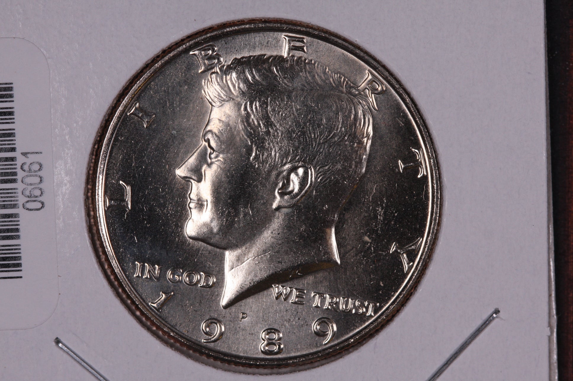 1989-P Kennedy Half Dollar. Modern Half. Gem UN-Circulated. Store #06061