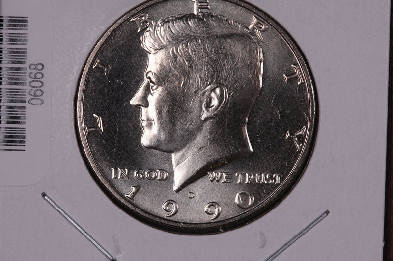 1990-D Kennedy Half Dollar. Modern Half. Gem UN-Circulated. Store