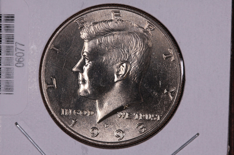 1993-D Kennedy Half Dollar. Modern Half. Gem UN-Circulated. Store