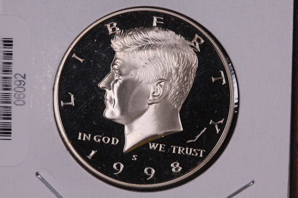 1998-S Kennedy Half Dollar. Modern Half. Gem UN-Circulated. Store #06092
