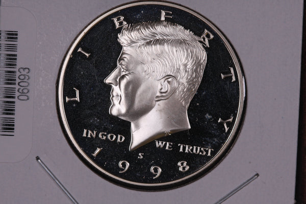 1998-S Kennedy Silver Half Dollar. Modern Half. Gem UN-Circulated. Store #06093