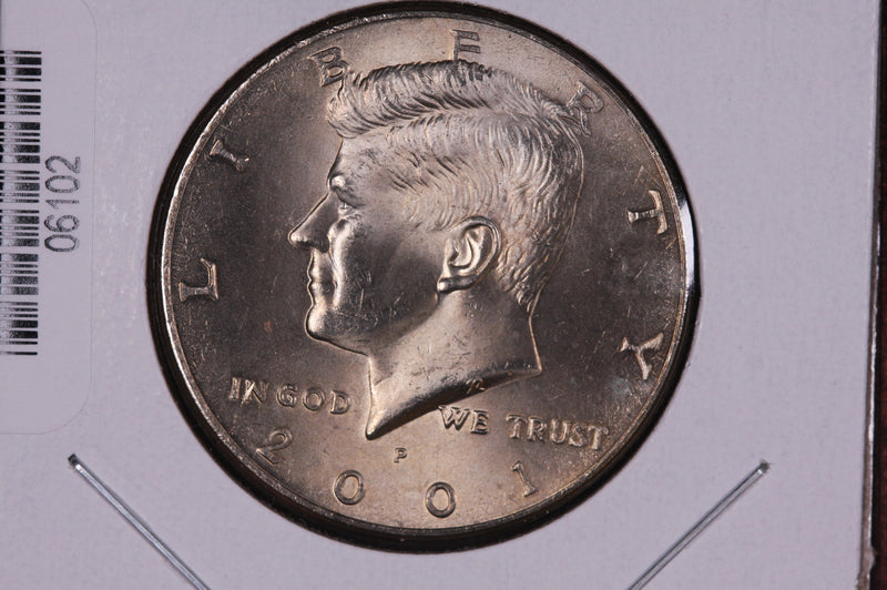 2001-P Kennedy Half Dollar. Modern Half. Gem UN-Circulated. Store
