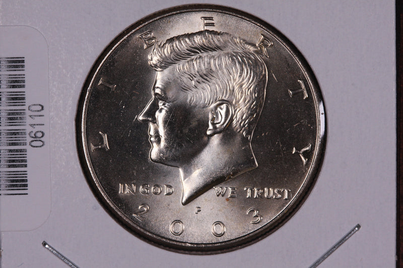 2003-P Kennedy Half Dollar. Modern Half. Gem UN-Circulated. Store
