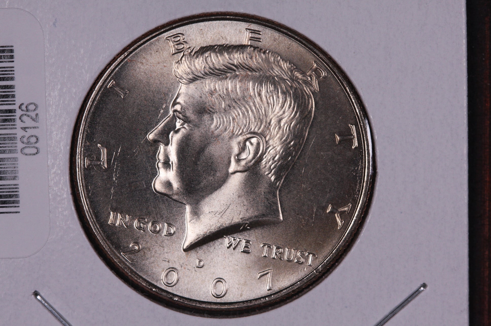 2007-D Kennedy Half Dollar. Modern Half. Gem UN-Circulated. Store #06126