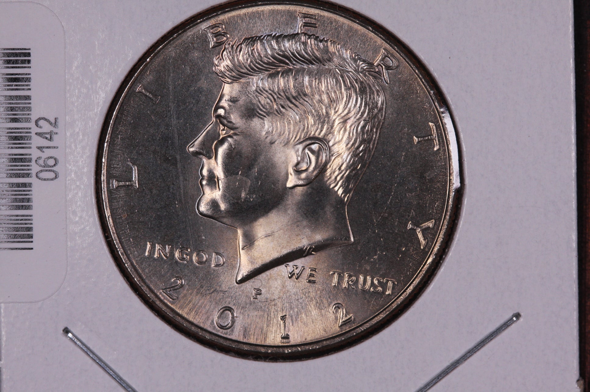 2012-P Kennedy Half Dollar. Modern Half. Gem UN-Circulated. Store #06142