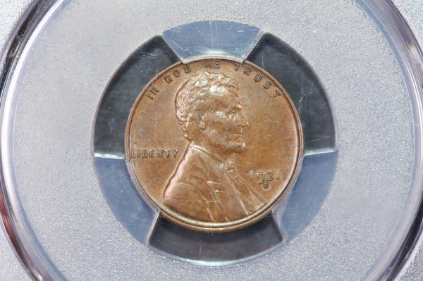 1931-S Lincoln Wheat Cent. Nice Eye Appeal. PCGS XF-45, Store #04496