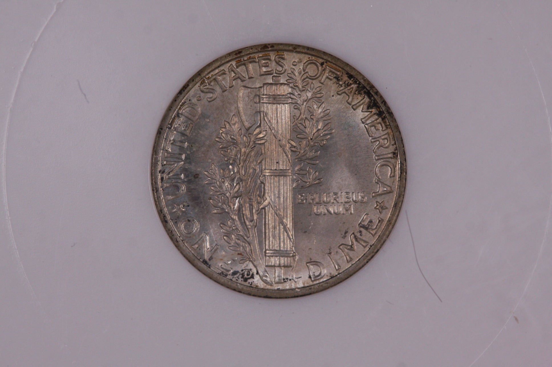 1944-D 10C Mercury Silver Dime, NGC Graded MS-66, Full Bands. Store#06197