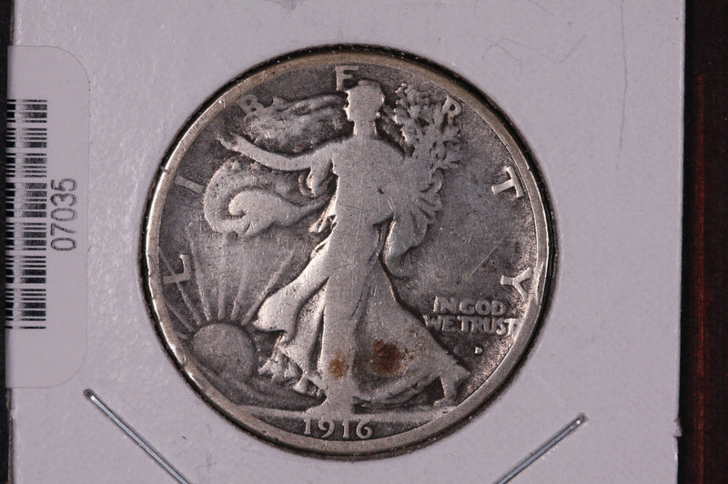 1916-D Walking Liberty Half Dollar.  Circulated Condition. Store