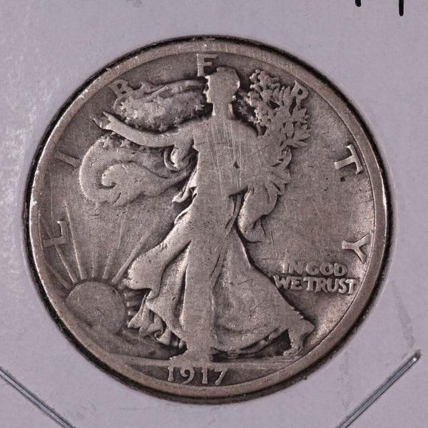 1917 Walking Liberty Half Dollar.  Circulated Condition. Store #07046