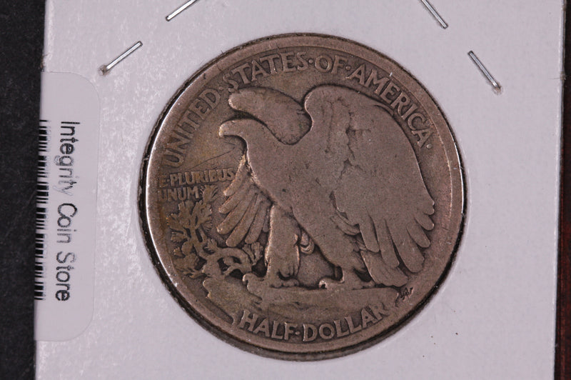 1917-D Walking Liberty Half Dollar, Obv.  Circulated Condition. Store