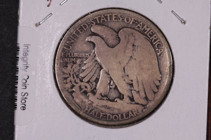 1917-D Walking Liberty Half Dollar, Obv.  Circulated Condition. Store