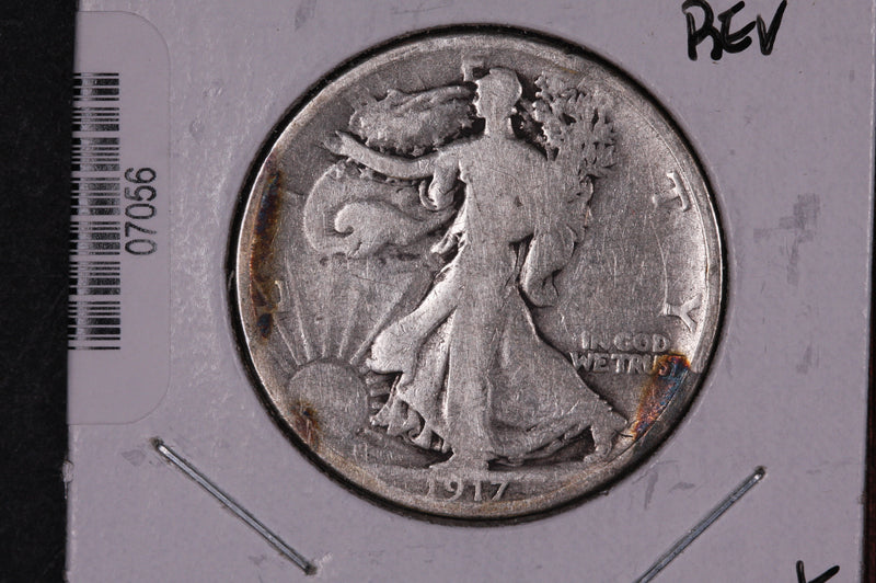 1917-D Walking Liberty Half Dollar, Rev.  Circulated Condition. Store