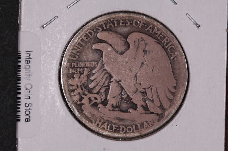 1917-D Walking Liberty Half Dollar, Rev.  Circulated Condition. Store