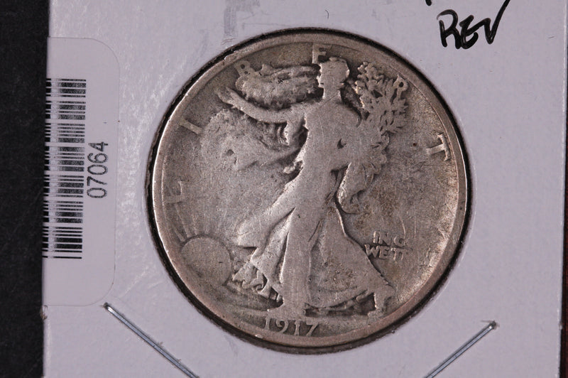 1917-D Walking Liberty Half Dollar, Rev.  Circulated Condition. Store