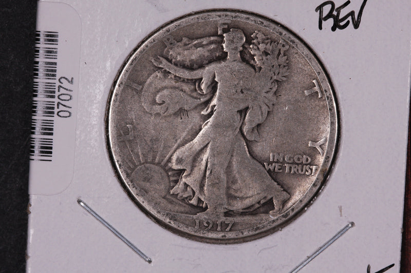 1917-S Walking Liberty Half Dollar, Rev.  Circulated Condition. Store