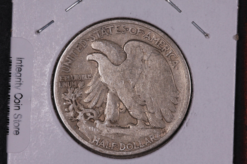 1917-S Walking Liberty Half Dollar, Rev.  Circulated Condition. Store