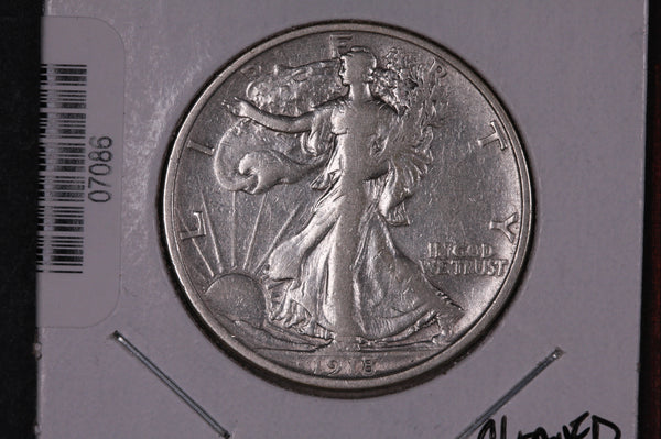 1918-D Walking Liberty Half Dollar.  Circulated Condition. Store #07086