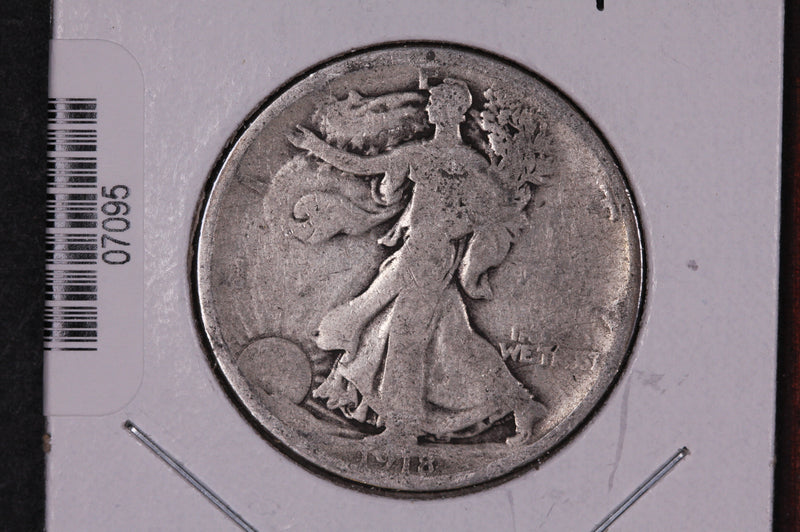 1918-D Walking Liberty Half Dollar.  Circulated Condition. Store