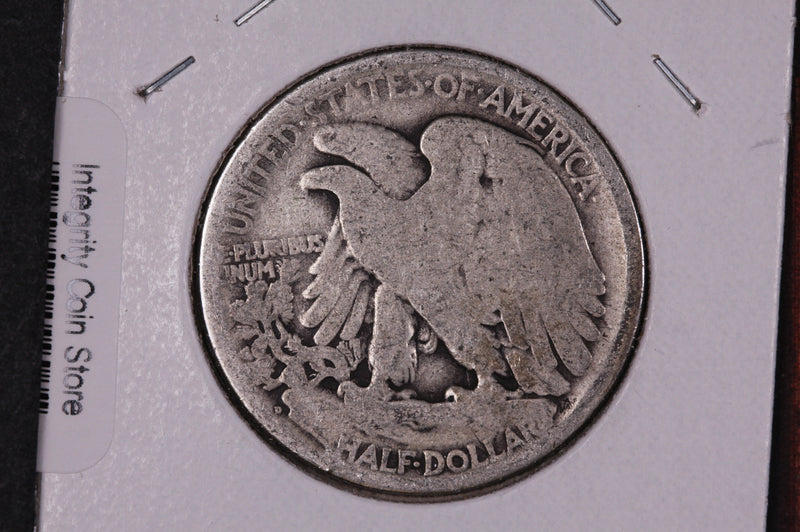 1918-D Walking Liberty Half Dollar.  Circulated Condition. Store