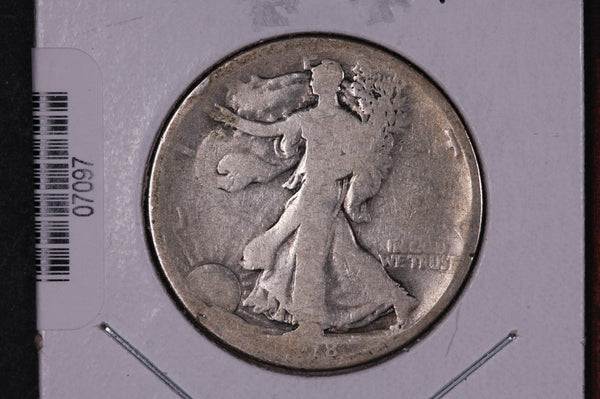 1918-D Walking Liberty Half Dollar.  Circulated Condition. Store #07097