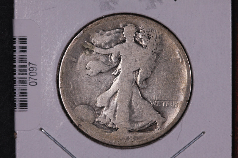 1918-D Walking Liberty Half Dollar.  Circulated Condition. Store