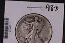1918-D Walking Liberty Half Dollar.  Circulated Condition. Store
