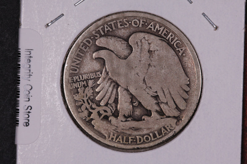 1919-D Walking Liberty Half Dollar.  Circulated Condition. Store