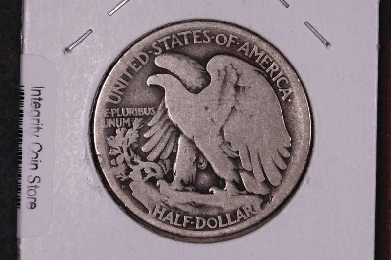 1919-D Walking Liberty Half Dollar.  Circulated Condition. Store
