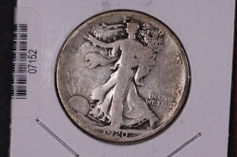 1920-S Walking Liberty Half Dollar.  Circulated Condition. Store