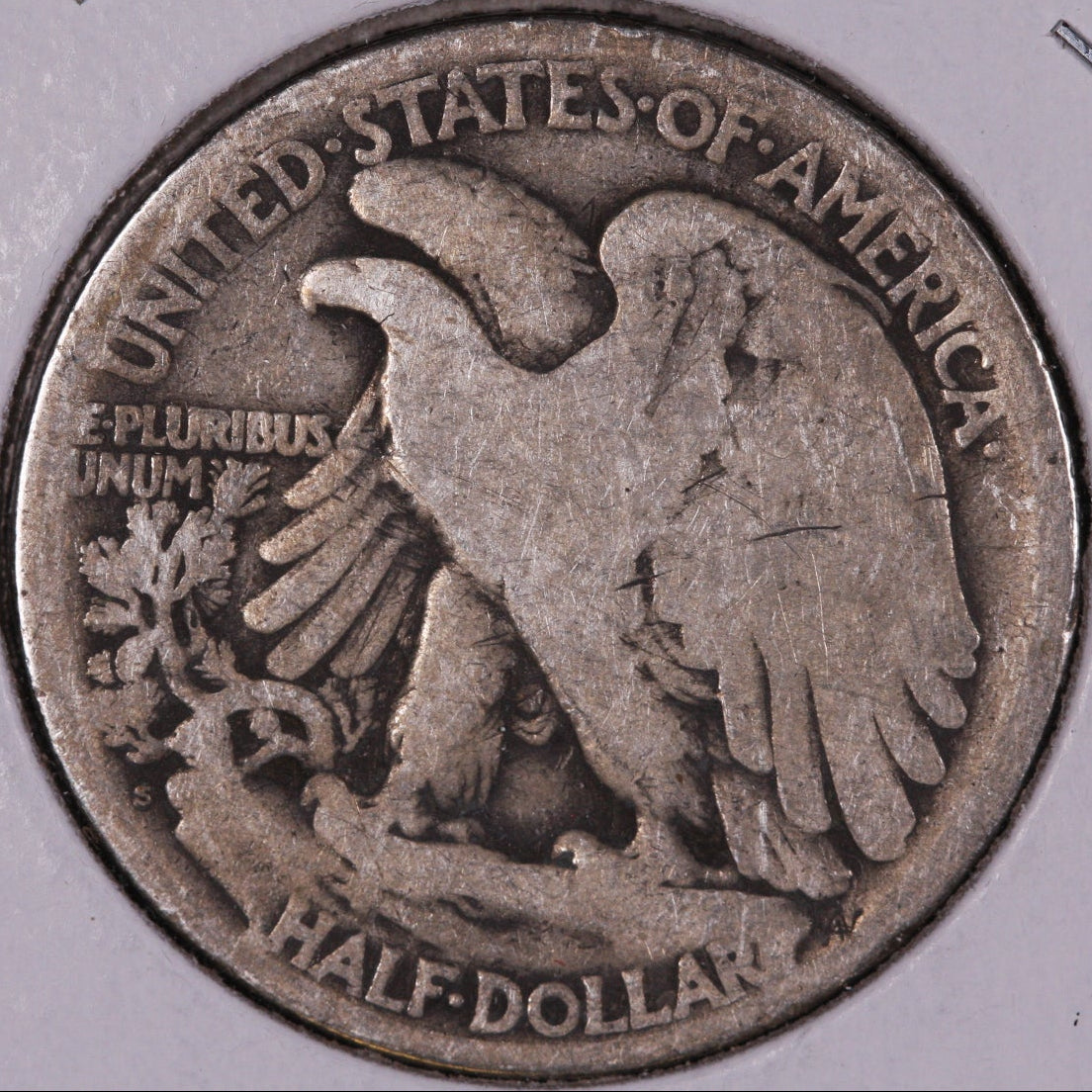 1921-S Walking Liberty Half Dollar, Good+ Circulated Coin, Store #07169
