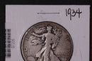1934 Walking Liberty Half Dollar.  Circulated Condition. Store