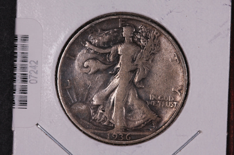 1936-D Walking Liberty Half Dollar.  Circulated Condition. Store