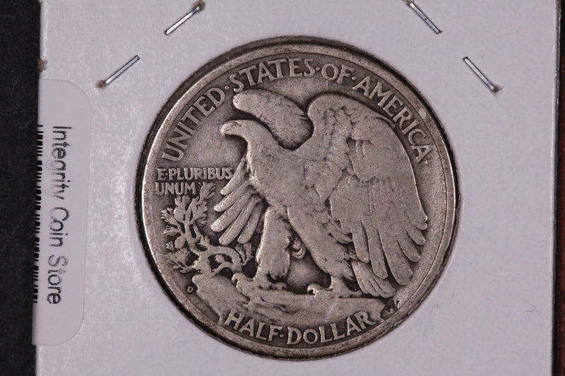 1936-D Walking Liberty Half Dollar.  Circulated Condition. Store