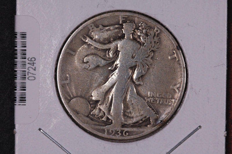 1936-D Walking Liberty Half Dollar.  Circulated Condition. Store