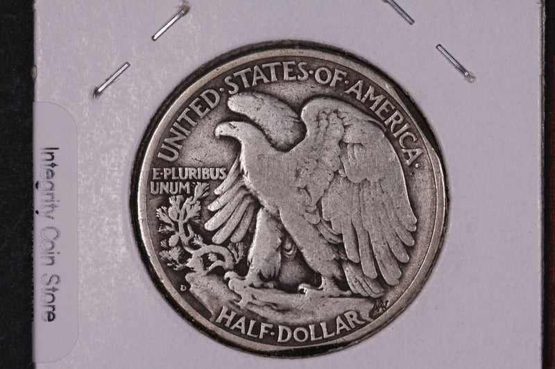 1936-D Walking Liberty Half Dollar.  Circulated Condition. Store