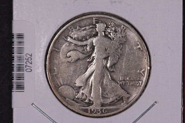 1936-S Walking Liberty Half Dollar.  Circulated Condition. Store #07252